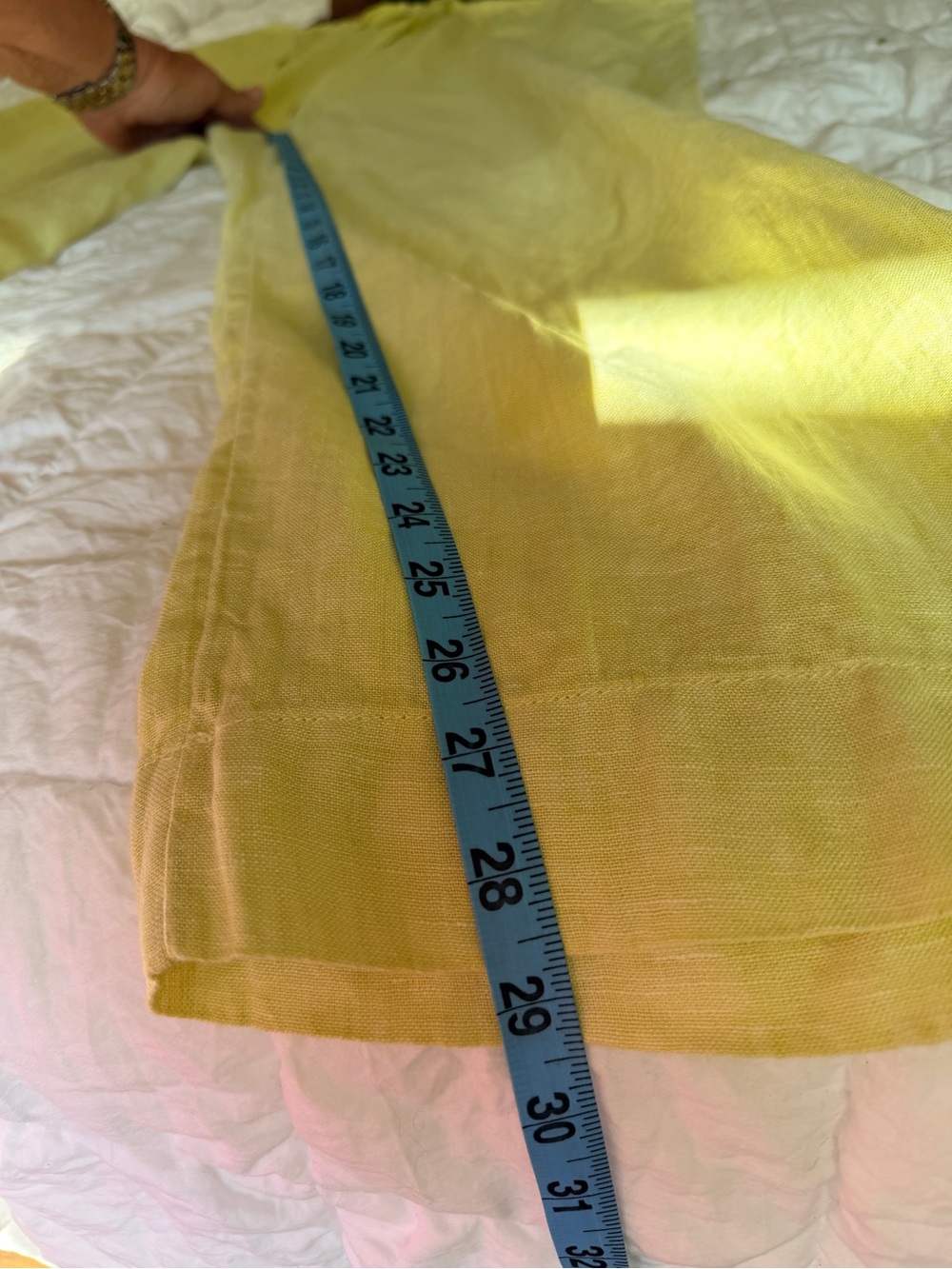 Lime Yellow Mix & Match Linen Set Large EUC - Picture 10 of 14